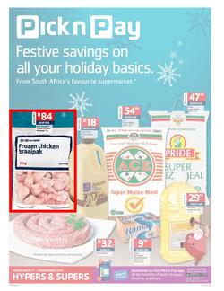 Pick n Pay Gauteng - Festive Savings O0n All Your Holiday Basics (17 Dec - 29 Dec 2013), page 1