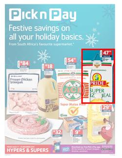 Pick n Pay Gauteng - Festive Savings O0n All Your Holiday Basics (17 Dec - 29 Dec 2013), page 1