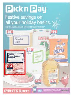 Pick n Pay KwaZulu-Natal - Festive Savings On All Your Holiday Basics ( 17 Dec - 29 Dec 2013 ), page 1