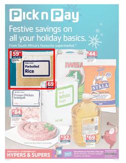 Pick n Pay KwaZulu-Natal - Festive Savings On All Your Holiday Basics ( 17 Dec - 29 Dec 2013 ), page 1