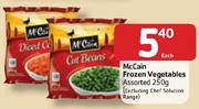McCain Frozen Vegetables Assorted-250g Each