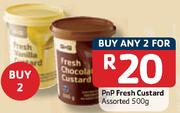 PnP Fresh Custard Assorted-2x500g