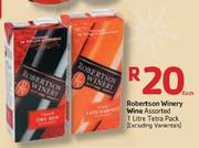 Robertson Winery Wine-1L Tetra Pack Each