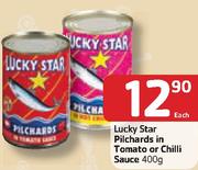 Lucky Star Pilchards In Tomato Or Chilli Sauce-400G Each