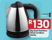 Counter Point Big Deal Stainless Steel Cordless Kettle