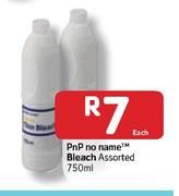 PnP No Name Bleach Assorted-750ml Each