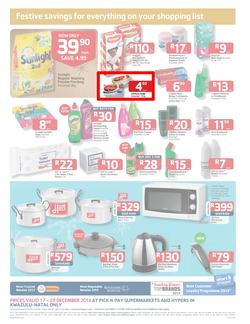 Pick n Pay KwaZulu-Natal - Festive Savings On All Your Holiday Basics ( 17 Dec - 29 Dec 2013 ), page 4
