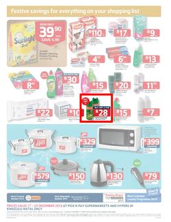 Pick n Pay KwaZulu-Natal - Festive Savings On All Your Holiday Basics ( 17 Dec - 29 Dec 2013 ), page 4