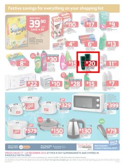 Pick n Pay KwaZulu-Natal - Festive Savings On All Your Holiday Basics ( 17 Dec - 29 Dec 2013 ), page 4