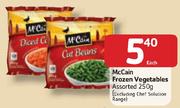 Mccain Frozen Vegetables Assorted-250g Each
