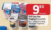 PnP Low Fat Yoghurt Assorted-6 x 100g Per Pack