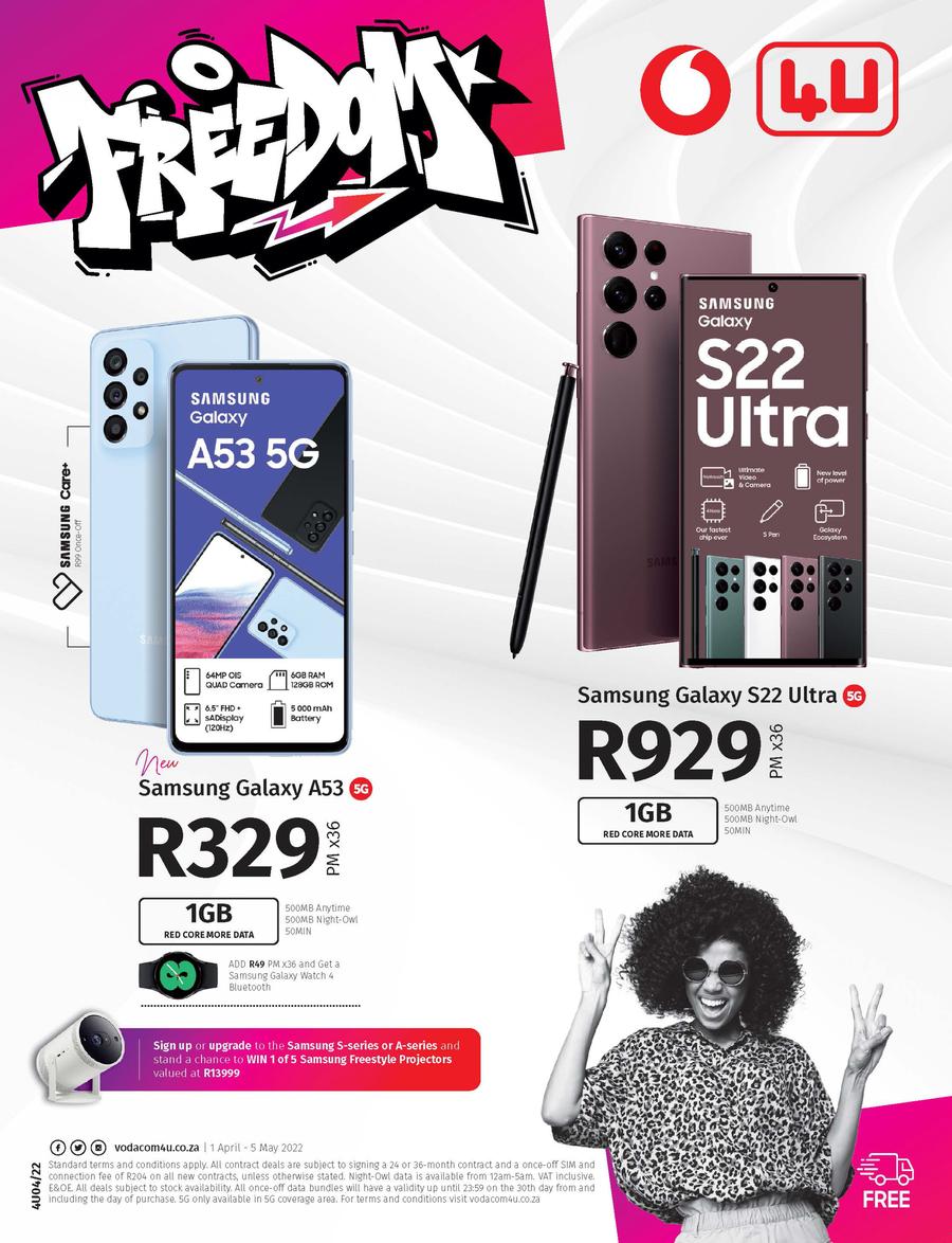 vodacom phone contract deals 2022