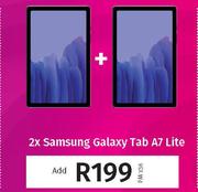 Uncapped LTE Package Data With 2 x Samsung Galaxy Tab A7 Lite