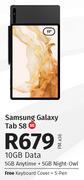 Samsung Galaxy Tab S8 5G-On 10GB Data