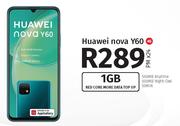 Huawei Nova Y60 4G-On 1GB Red Core More Data Top Up