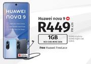 Huawei Nova 9 4G-On 1GB Red Core More Data