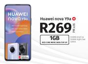 Huawei Nova Y9a 4G-On 1GB Red Core More Data Top Up
