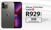 Apple iPhone 13 Pro Max 128GB 5G-On 2GB Red Core More Data