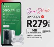 Oppo A74 5G-On 1GB Red Core More Data Top Up