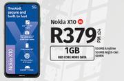 Nokia X10 5G-On 1GB Red Core More Data