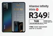 Hisense Infinity H50s 5G-On 1GB Red Core More Data Top Up