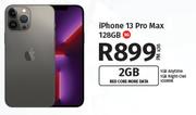 Apple iPhone 13 Pro Max 128GB 5G-On 2GB Red Core More Data