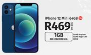 Apple iPhone 12 Mini 64GB 5G-On 1GB Red Core More Data