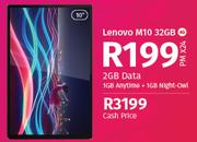 Lenovo M10 32GB 4G-On 2GB Data