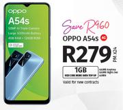 Oppo A54s 4G Smartphone-On 1GB Red Core More Data Top Up