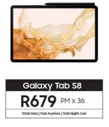 Samsung Galaxy Tab S8-On 10GB Data