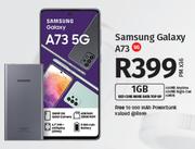 Samsung Galaxy A73 5G Smartphone-On 1GB Red Core More Data Top Up