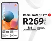 Redmi Note 10 Pro 4G-On 1GB Red Core More Data Top Up