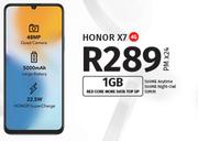 Honor X7 4G-On 1GB Red Core More Data Top Up