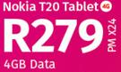 Nokia T20 Tablet 4G-On 4GB Data