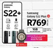 Samsung Galaxy S22 Plus 5G-On 1GB Red Core More Data