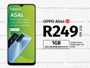 Oppo A54s 4G-On 1GB Red Core More Data Top Up