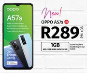 Oppo A57s 4G-On 1GB Red Core More Data Top Up