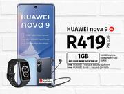 Huawei Nova 9 4G-On 1GB Red Core More Data Top Up