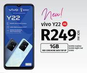 Vivo Y22 4G-On 1GB Red Core More Data Top Up