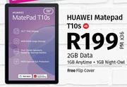 Huawei Matepad T10s 4G-On 2GB Data