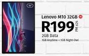 Lenovo M10 32GB 4G-On 2GB Data