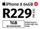 Apple iPhone 8 64GB 4G-On 1GB Red Core More Data