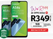2 x Oppo A54S 4G Smartphone-On 1GB Red Core More Data & Red Flexi 70PM x 36