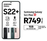 Samsung Galaxy S22 Plus 5G-On 1GB Red Core More Data