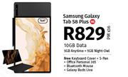 Samsung Galaxy Tab S8 Plus 5G-On 10GB Data