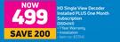 DSTV HD Single View Decoder Installed Plus One Month Subscription DSD4141