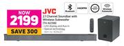 JVC 2.1 Channel Soundbar With Wireless Subwoofer TH-N239B