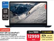Lenovo 15.6" (39cm) Ideapad 1 Intel Core i7 Laptop