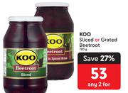 Koo Sliced Or Grated Beetroot-For Any 2 x 780g