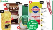 LA Familia Canola Cooking Oil 2Ltr + Tastic Parboiled Rice 2kg-For All 4